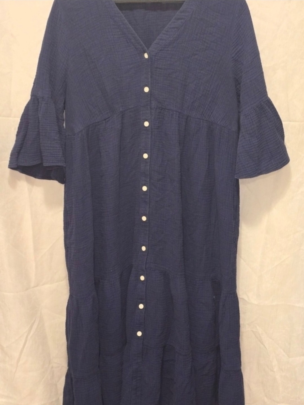 Caslon Navy Oversized Midi Dress
